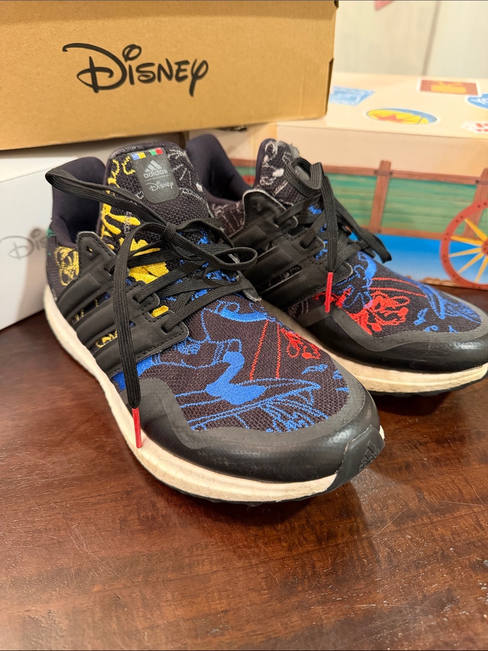adidas Disney Kids Black ultraboost sz 6 kids sz 7 women’s